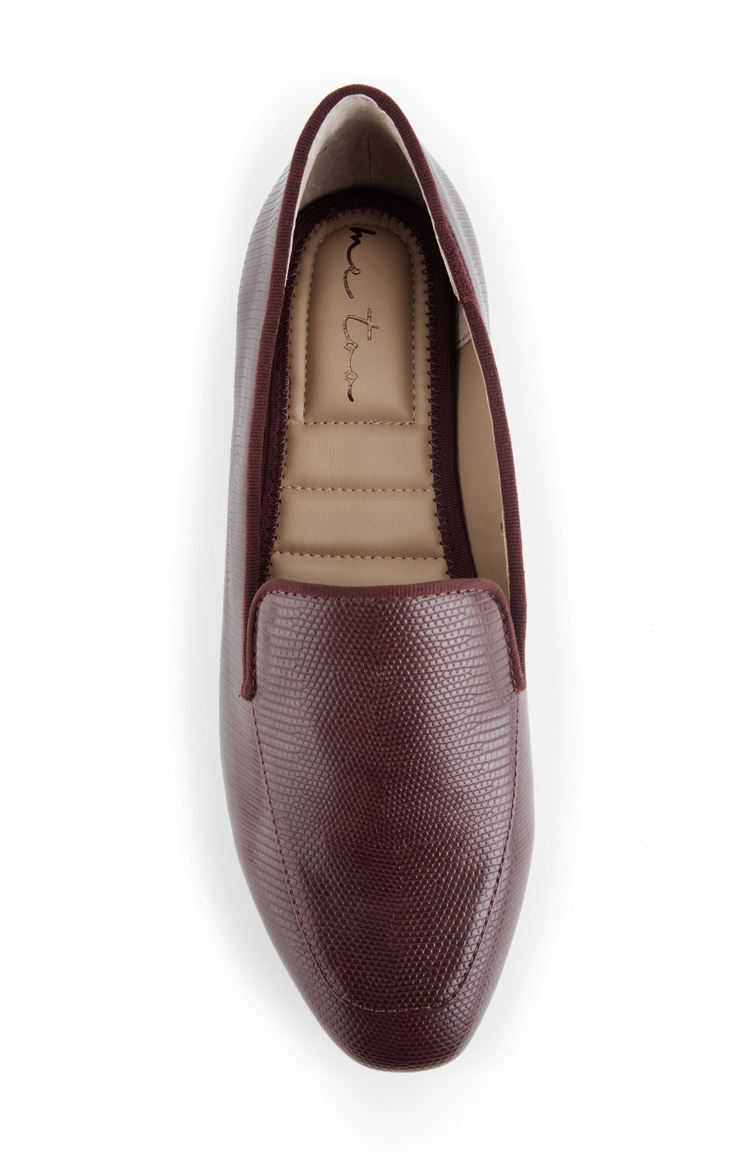 Me Too Promise Embossed Loafer, Alternate, color, Maroon