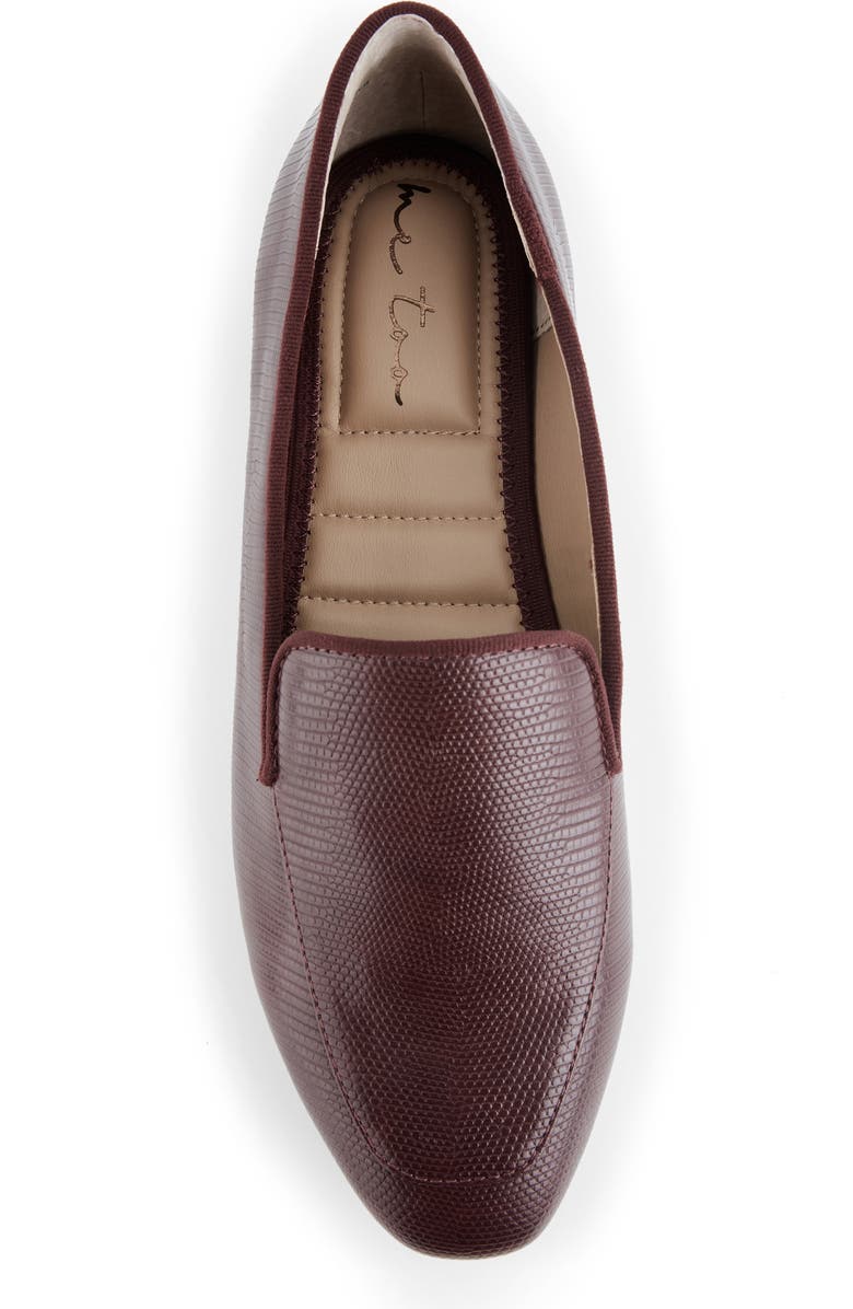 Me Too Promise Embossed Loafer, Alternate, color, Maroon