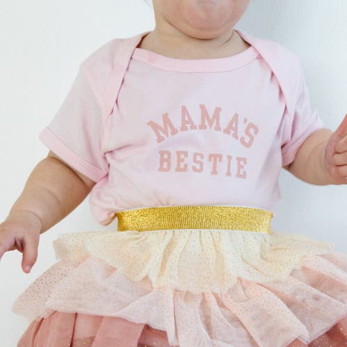 Sweet Wink Mama's Bestie Short Sleeve Bodysuit In Pink