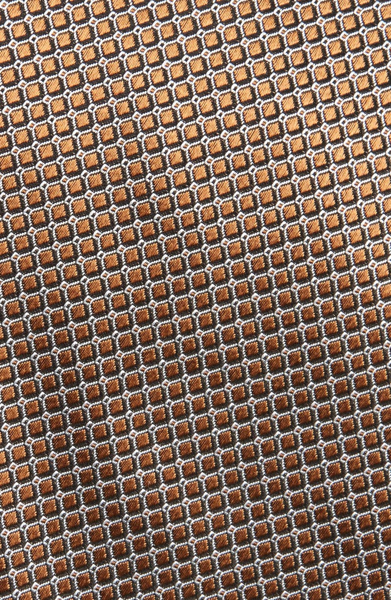 ZEGNA TIES Cento Fili Geo Silk Jacquard Tie, Alternate, color, Yellow