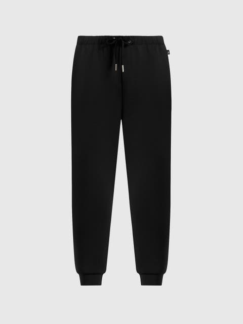 Neoprene Minimal Tapered Fit Cuffed Joggers
