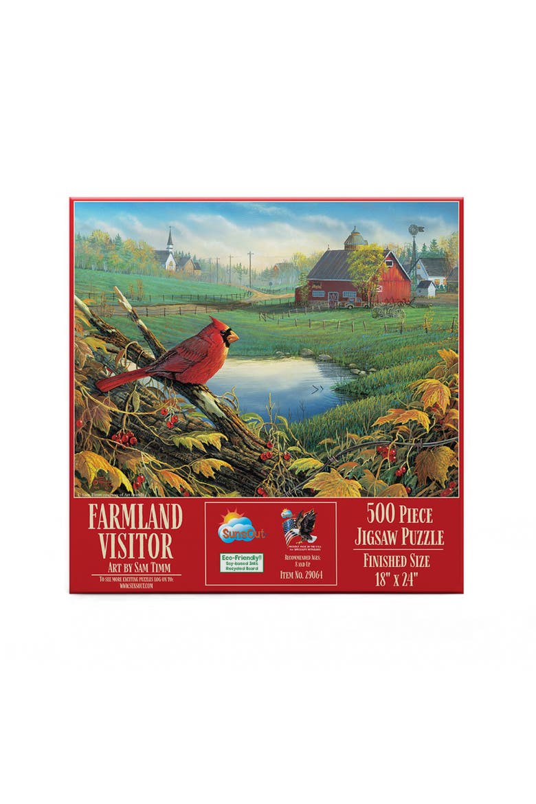 Farmland Visitor 500 piece Jigsaw Puzzle for Adults, Alternate, color, Multicolor