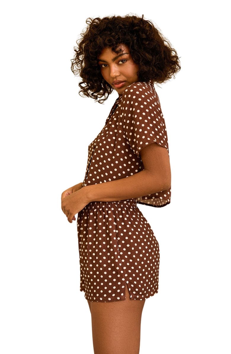 Dippin Daisys Slumber Party Set, Alternate, color, Dotted Brown