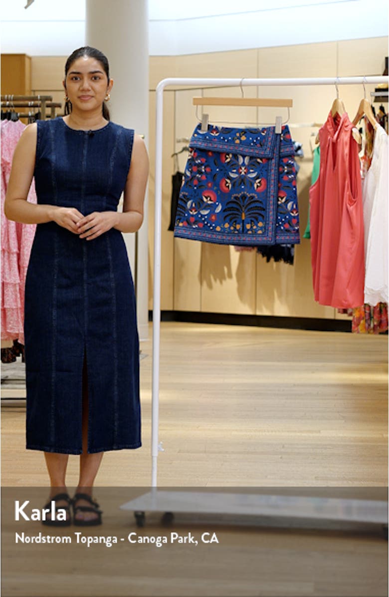 Palms Paradise Wrap Front Miniskirt, sales video thumbnail