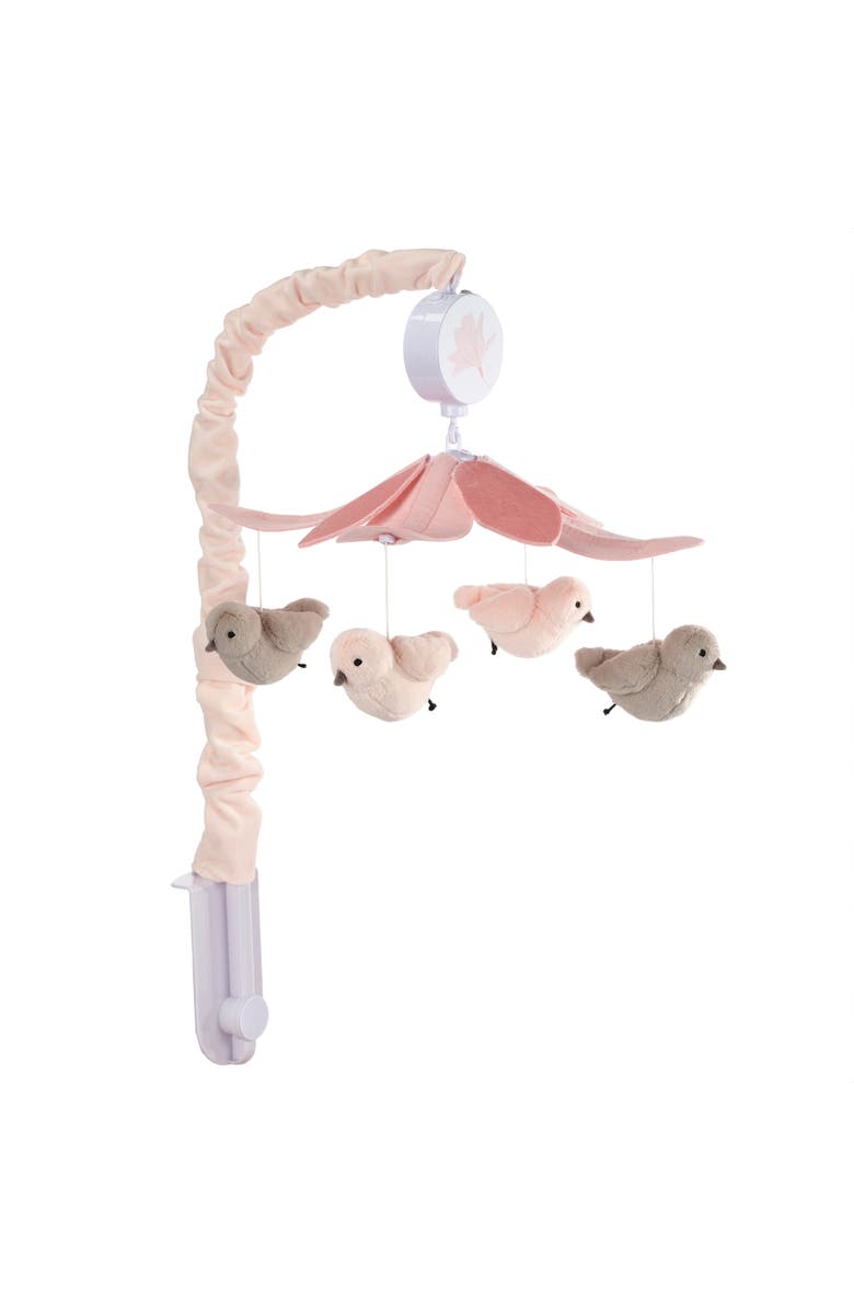 Lambs & Ivy Petals Birds Musical Baby Crib Mobile Soother Toy, Alternate, color,