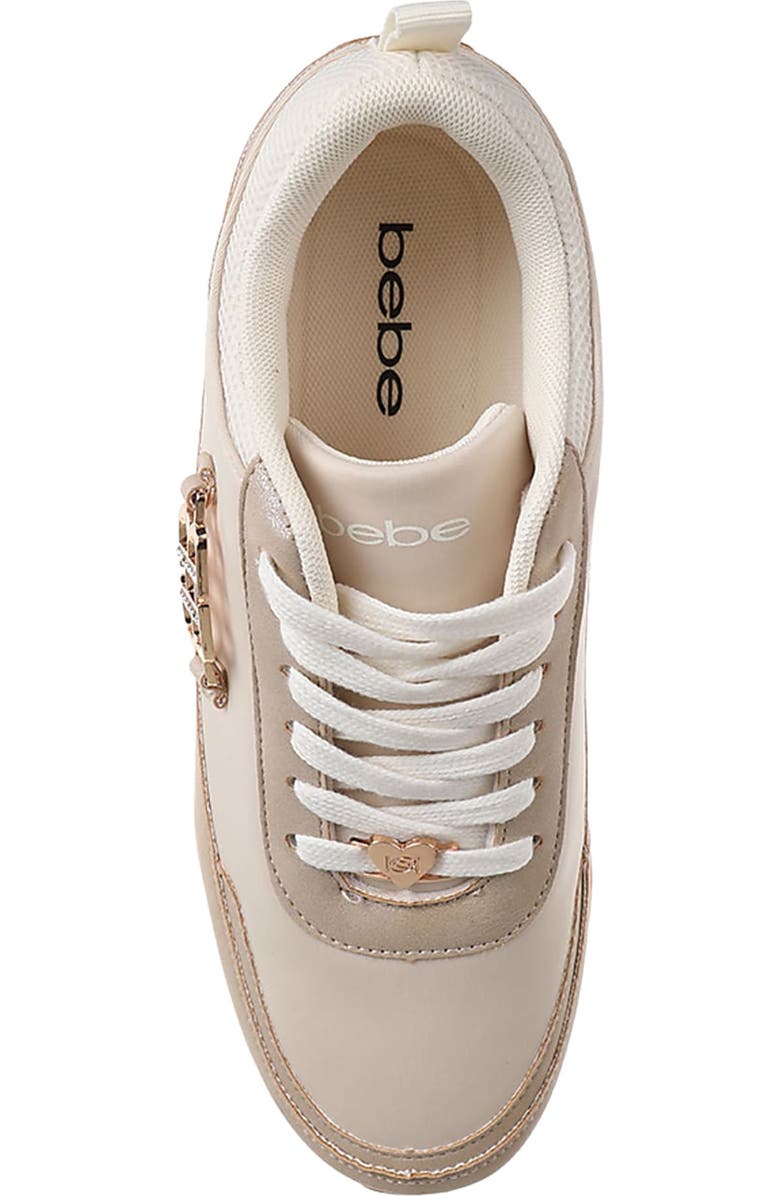 bebe Mixed Media Jogger Sneaker, Alternate, color,