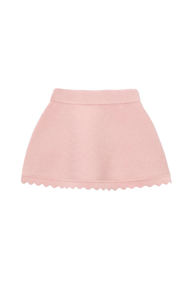 Mayoral Knitted Skirt With Scalloped Hem, Alternate, color, Pink