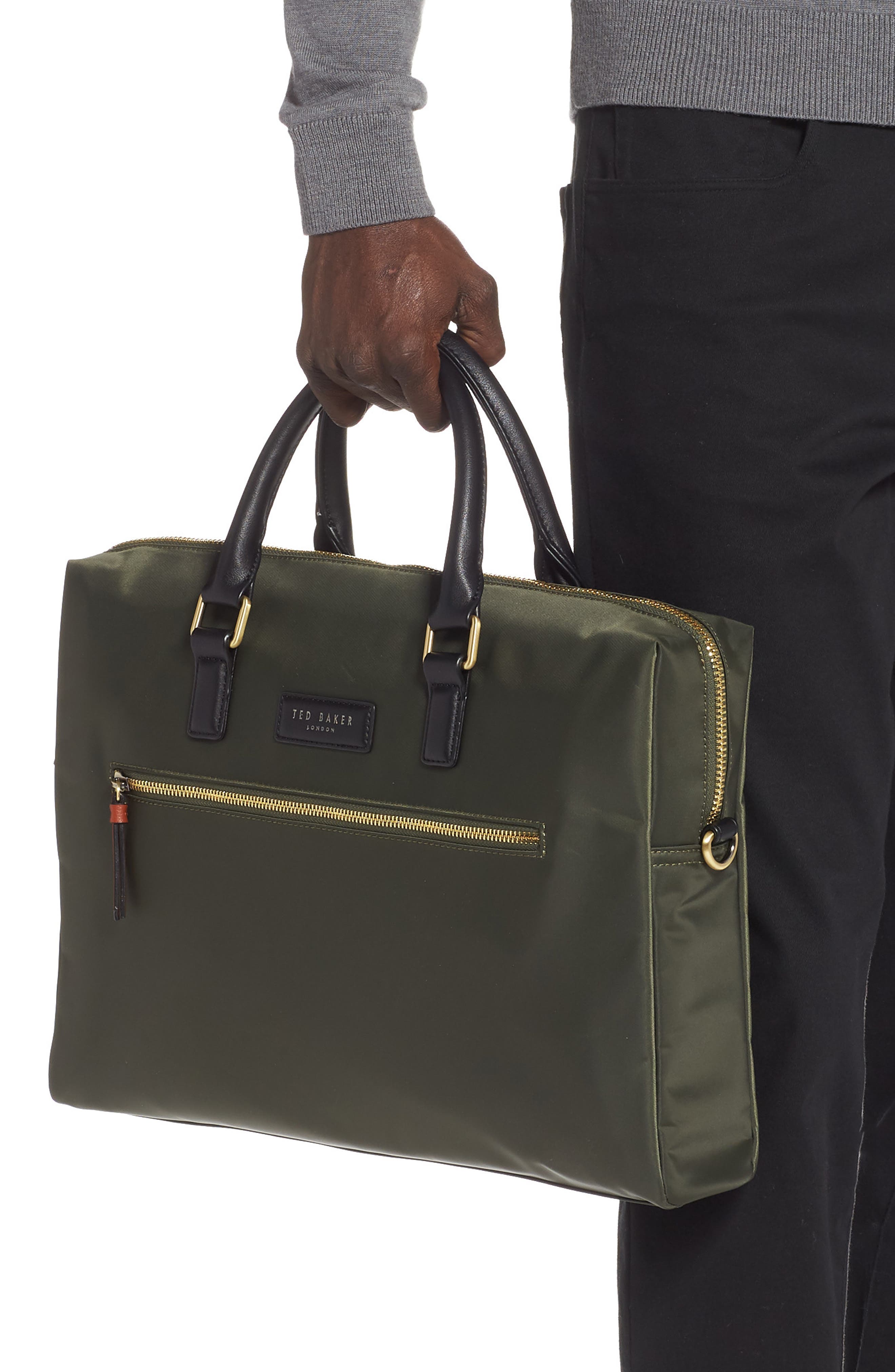 Document Bag, Alternate, color, OLIVE