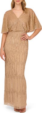 Adrianna Papell Beaded Evening Gown