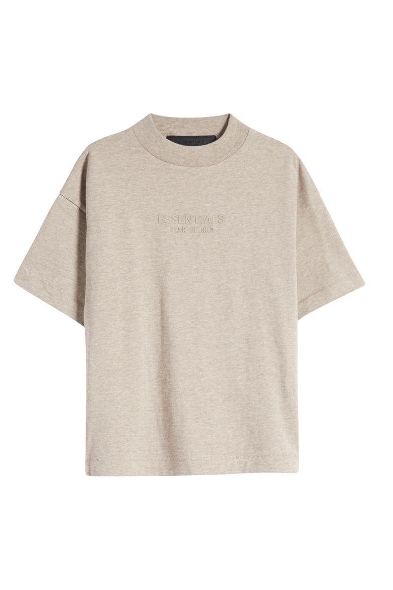 Kids' Logo T-Shirt, Main, color, CORE HEATHER