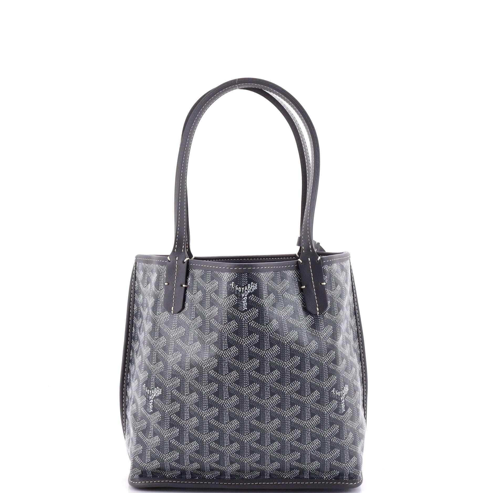 Anjou Reversible Tote Coated Canvas Mini, Main, color, Grey