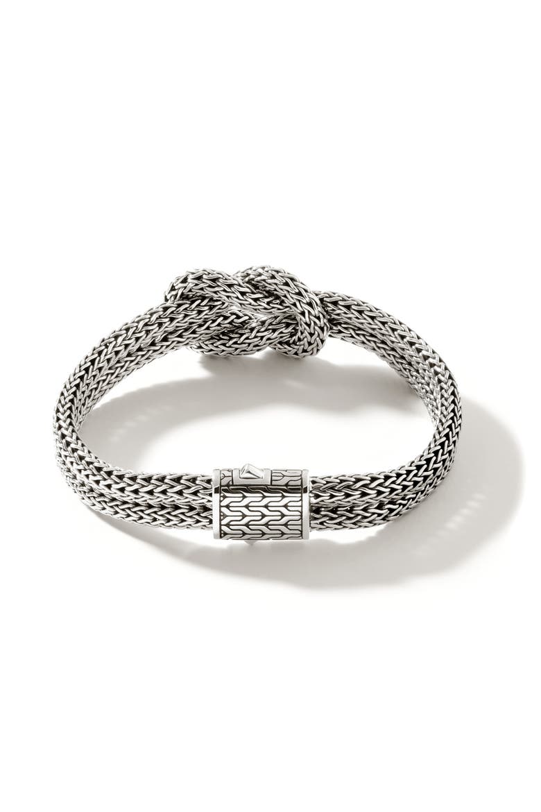 Love Knot Bracelet, 10mm, Alternate, color, SILVER