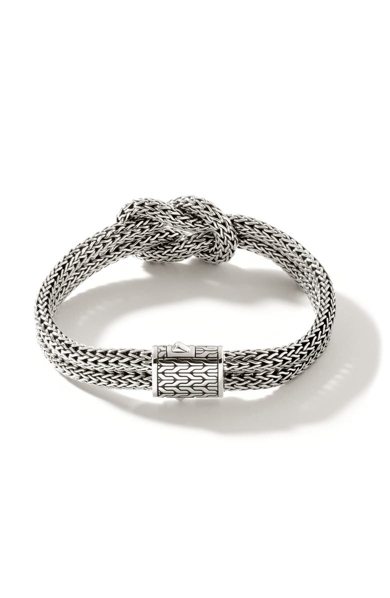 John Hardy Love Knot Bracelet, 10mm, Alternate, color, Silver