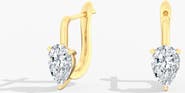 Everlee Reverse Pear Jumbo Lab Diamond Huggie in 14K Gold