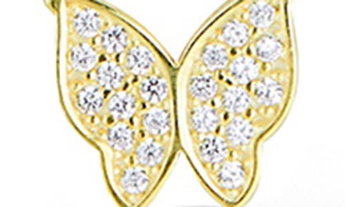 Sphera Milano Pavé Butterfly Necklace In Gold