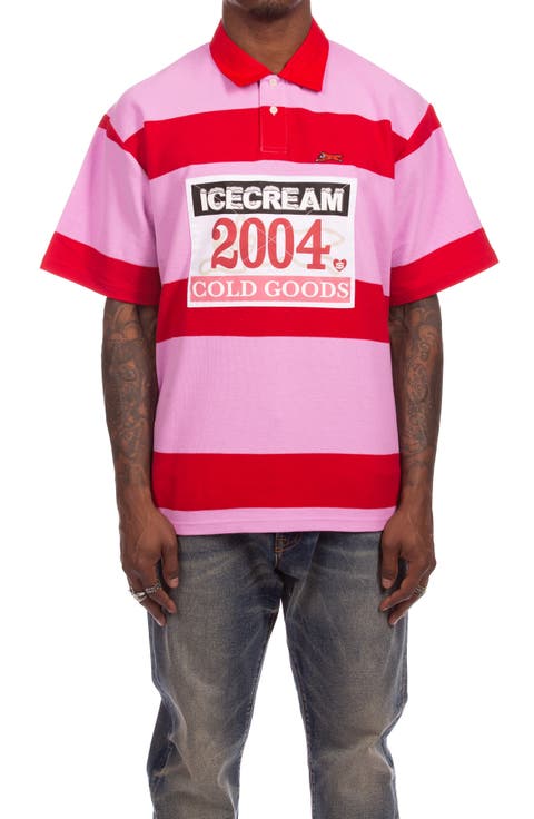 Strawberry Appliqué Polo