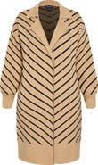 City Chic Ivy Stripe Long Cardigan