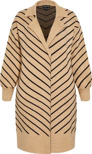 City Chic Ivy Stripe Long Cardigan