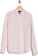 Vince Classic Fit Linen Blend Button-Up Shirt