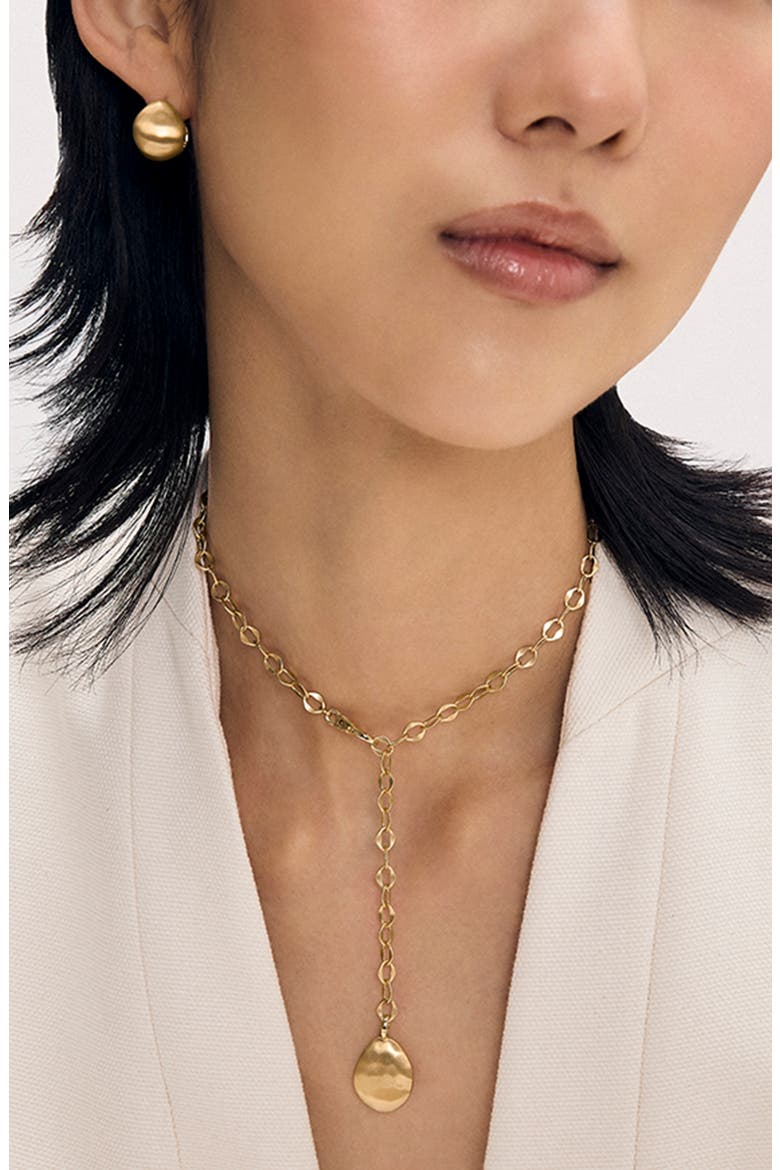Serra Lariat Necklace, Alternate, color, GOLD