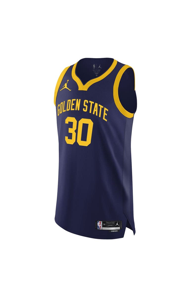 Jordan Brand Men's Jordan Brand Stephen Curry Royal Golden State Warriors Authentic Player Jersey - Statement Edition, Alternate, color,