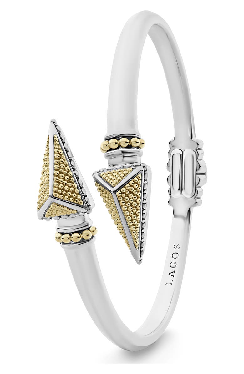 LAGOS KSL Two-Tone Pyramid Cross Bangle, Alternate, color,
