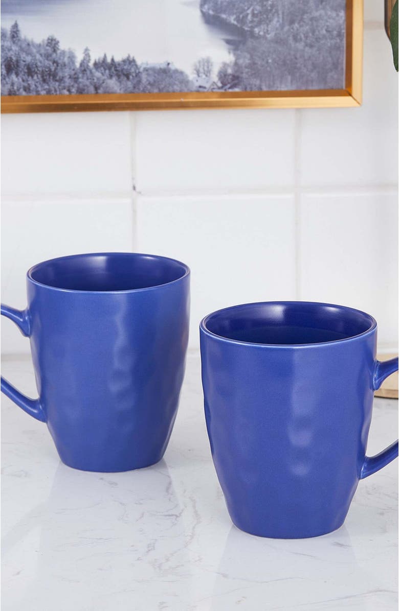 Stone Lain Clara Porcelain 16-Piece Dinnerware Set, Alternate, color, Blue