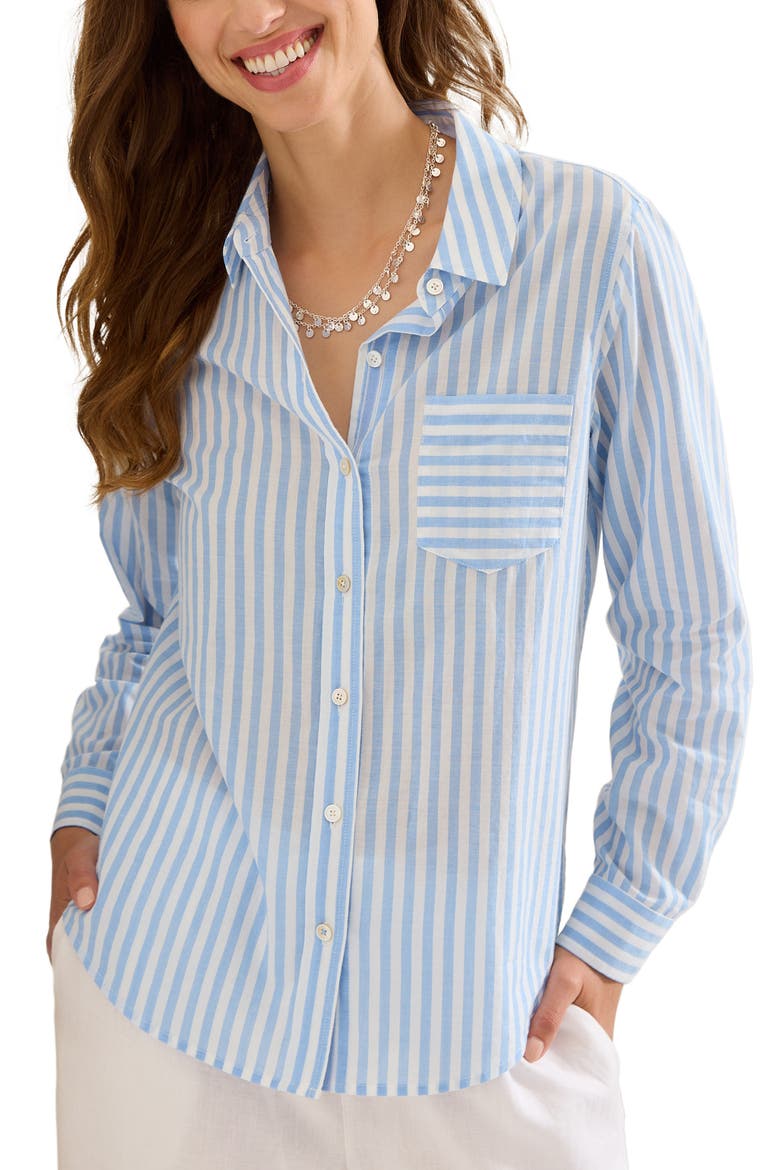 Oceanic Oasis Shirt, Main, color, BIG SKY BLUE