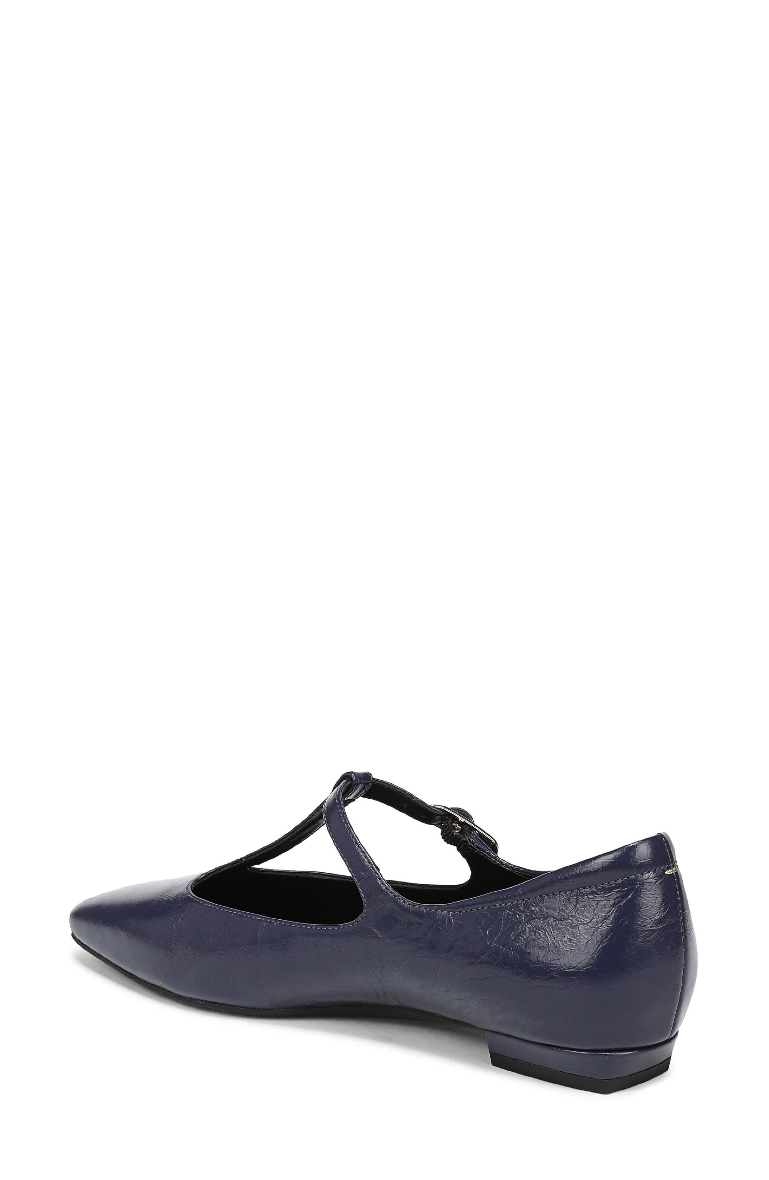 27 EDIT Naturalizer Bella T-Strap Flat, Alternate, color, Midnight Blue