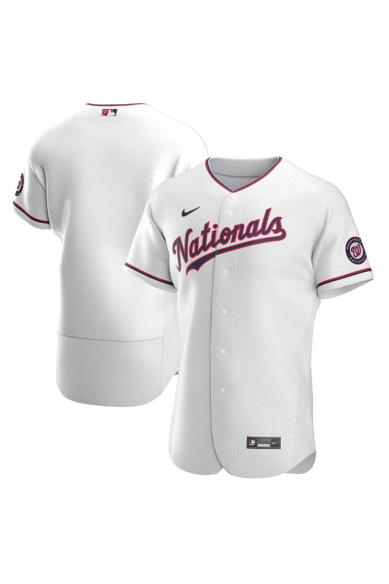 Men's Nike White Washington Nationals Alternate Authentic Team Jersey, Main, color, White