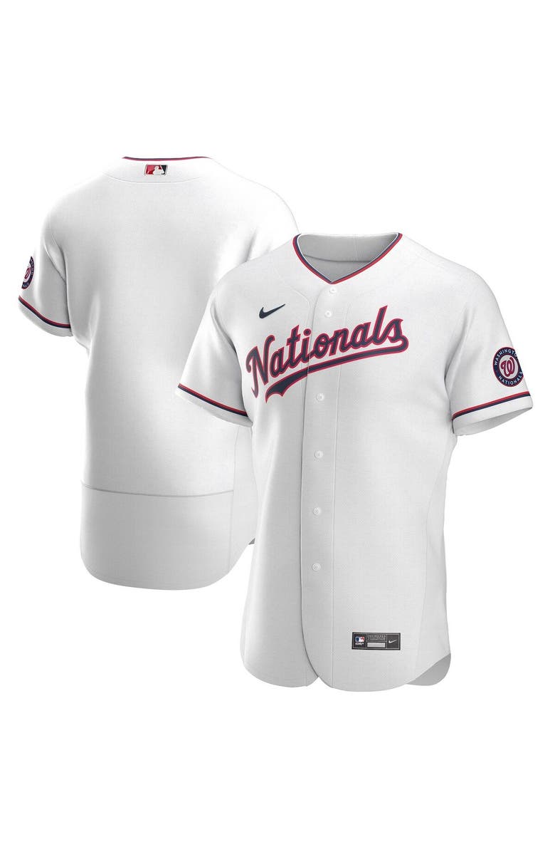 Nike Men's Nike White Washington Nationals Alternate Authentic Team Jersey, Main, color, White