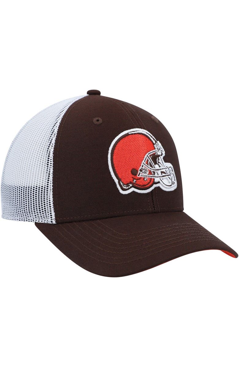 '47 Youth '47 Brown/White Cleveland Browns Adjustable Trucker Hat, Alternate, color, Brown