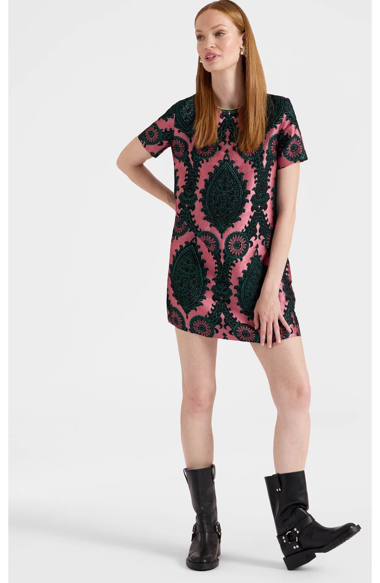 La DoubleJ Mini Swing Dress, Main, color, Oltrarno Pink