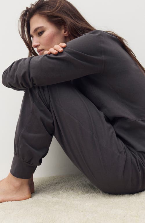 Mango Soft Finish Joggers In Gray