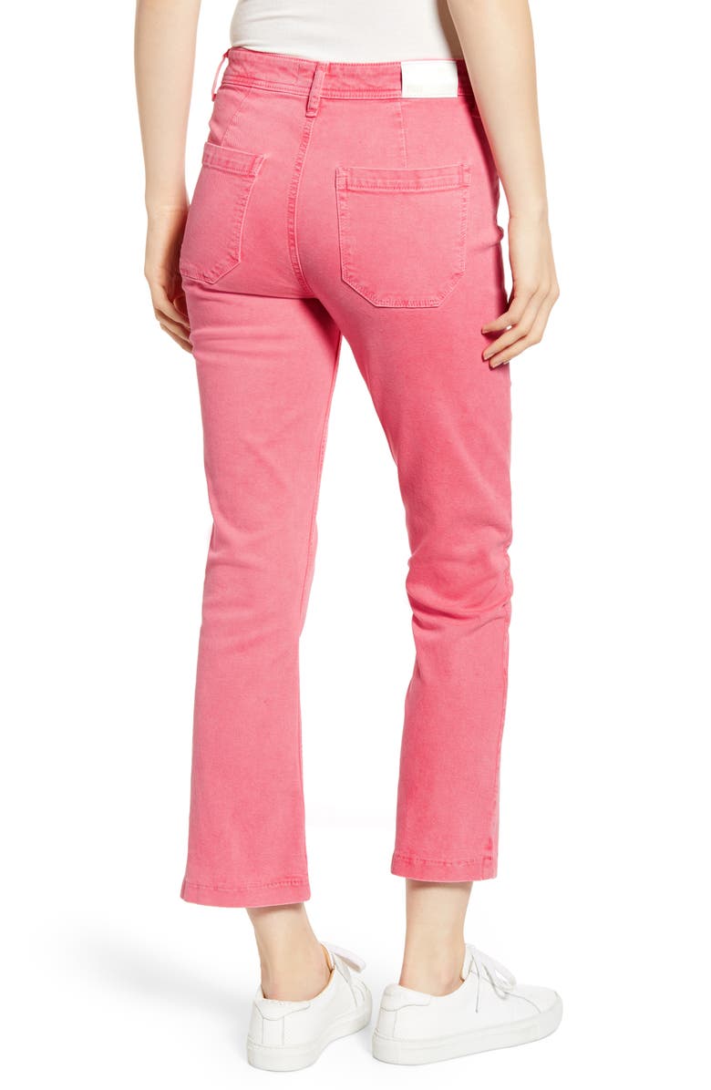 PAIGE Colette High Waist Crop Flare Jeans, Alternate, color, Fpnkvalent