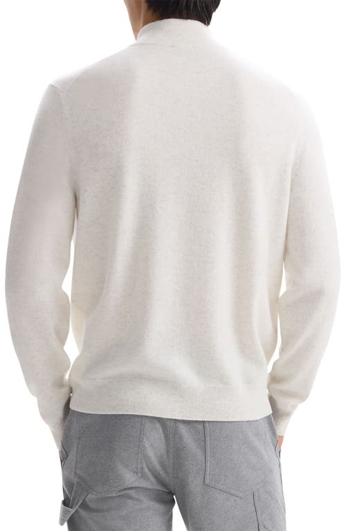 Theory Hilles Quarter Zip Cashmere Sweater In Neutral