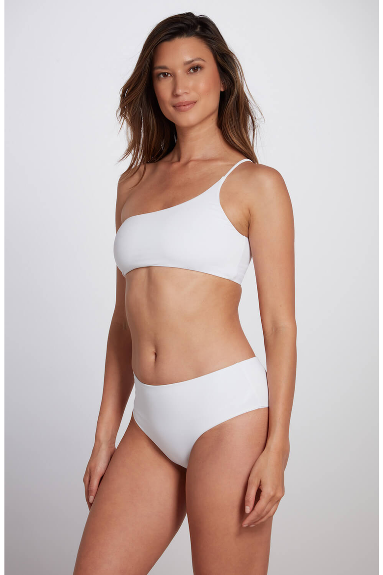 Serena Hipster Bikini Bottom, Alternate, color, White