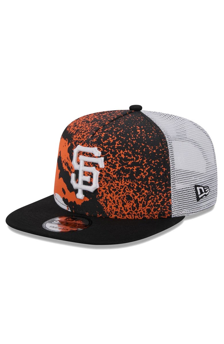 New Era Men's New Era Black San Francisco Giants Court Sport 9FIFTY Snapback Hat, Main, color, Black