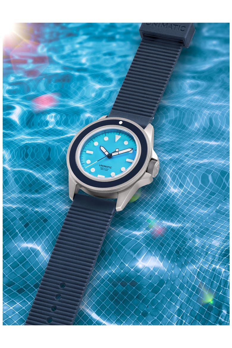 Swimming Pool Diving Watch, 41.5mm, Alternate, color, BLUE