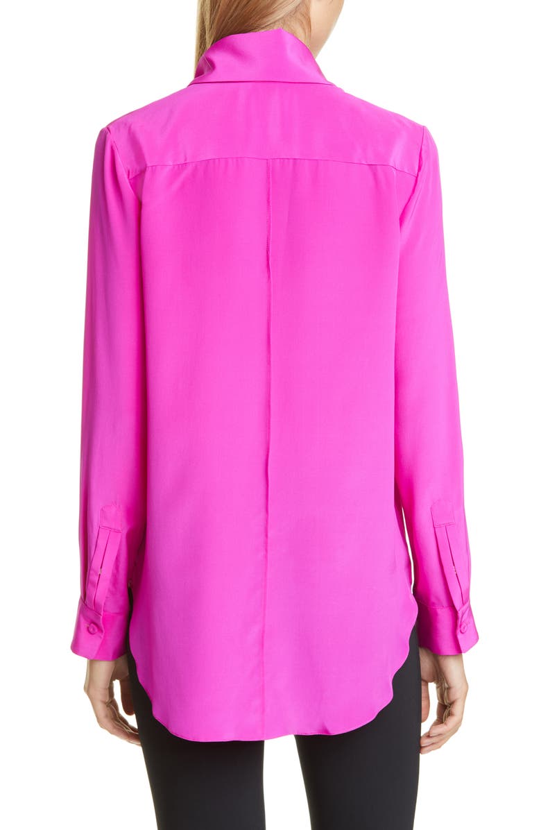 Adam Lippes Silk Crêpe de Chine Blouse, Alternate, color, 