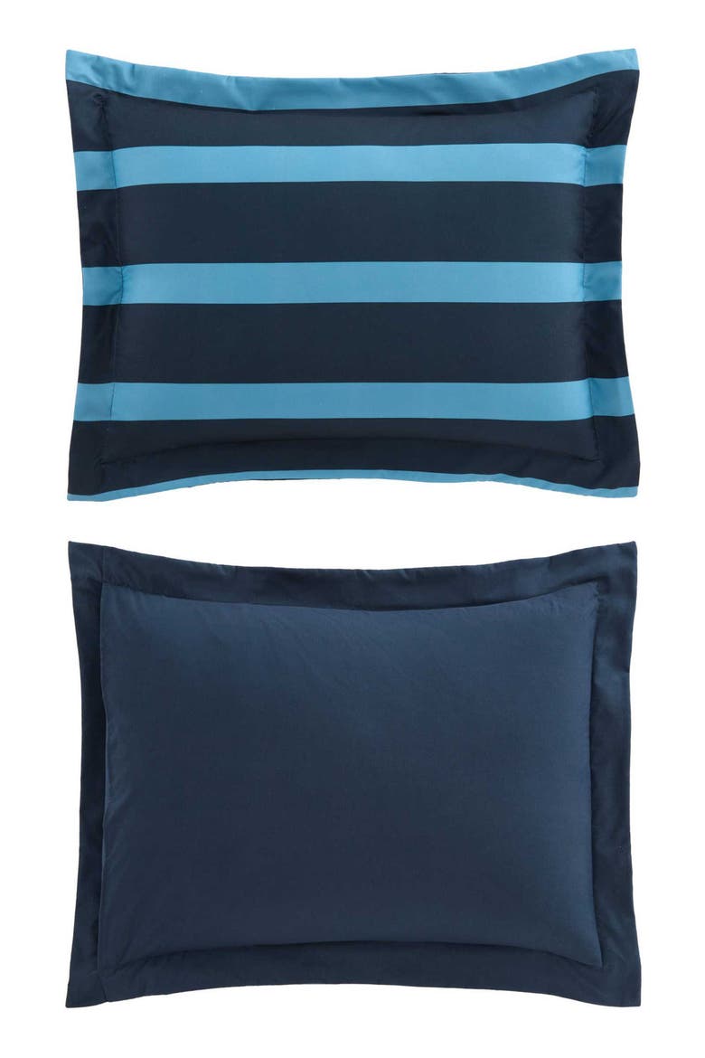 Keelson Stripe Comforter, Alternate, color, DARK BLUE