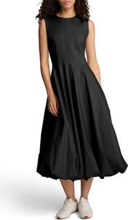 Kenneth Cole Sleeveless Bubble Hem Midi Dress