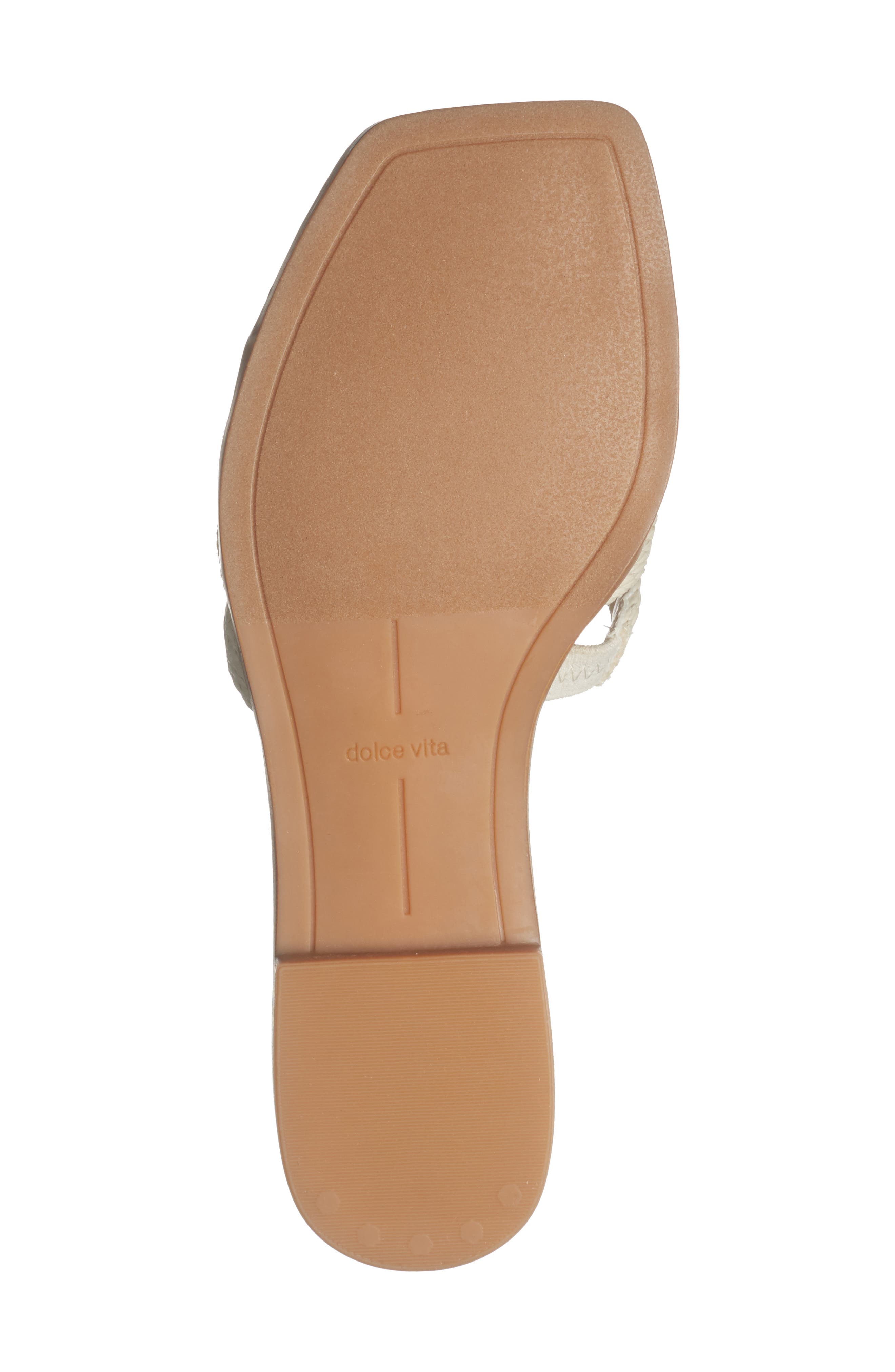 Dolce Vita Ilane Raffia Slide Sandal, Alternate, color, White Raffia