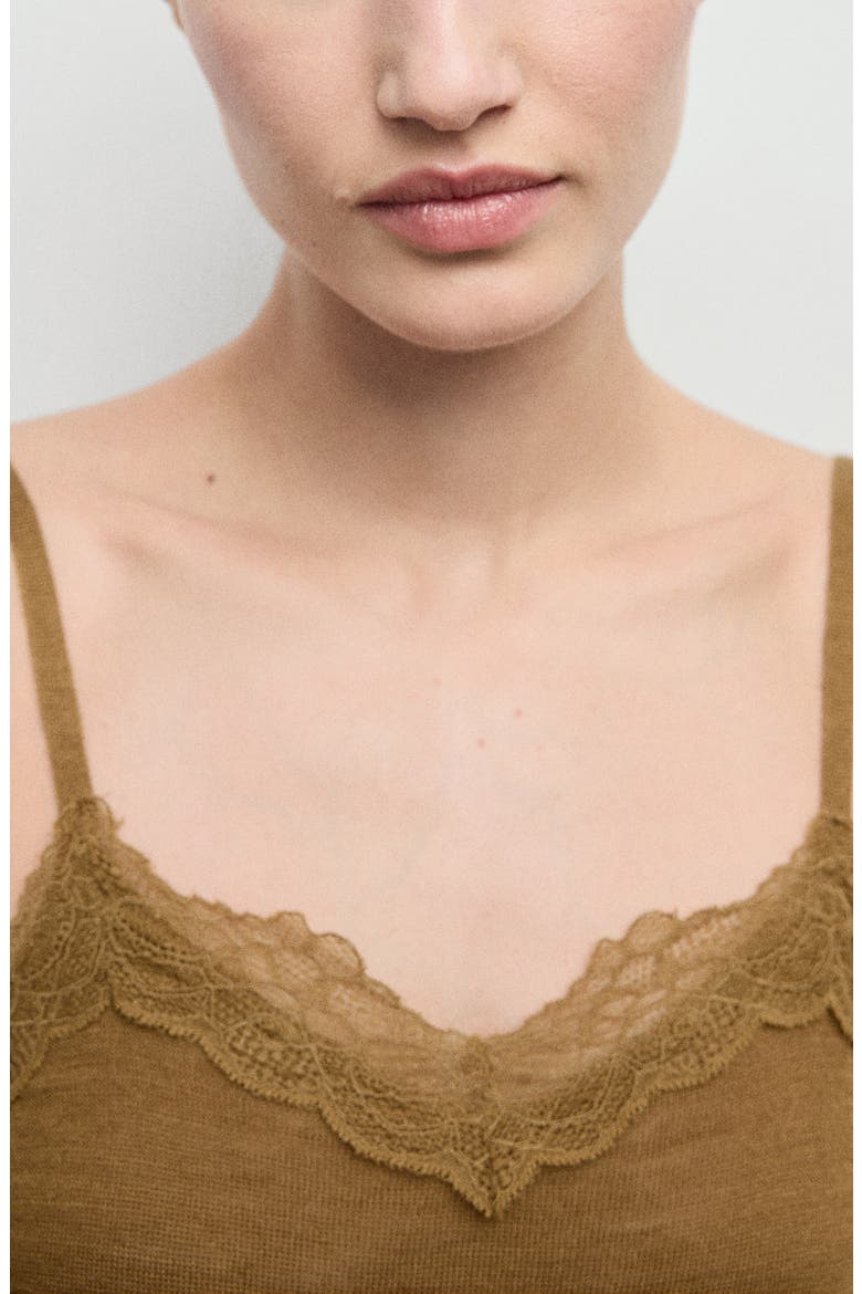 Mustasa Knit Camisole, Alternate, color, OCHRE
