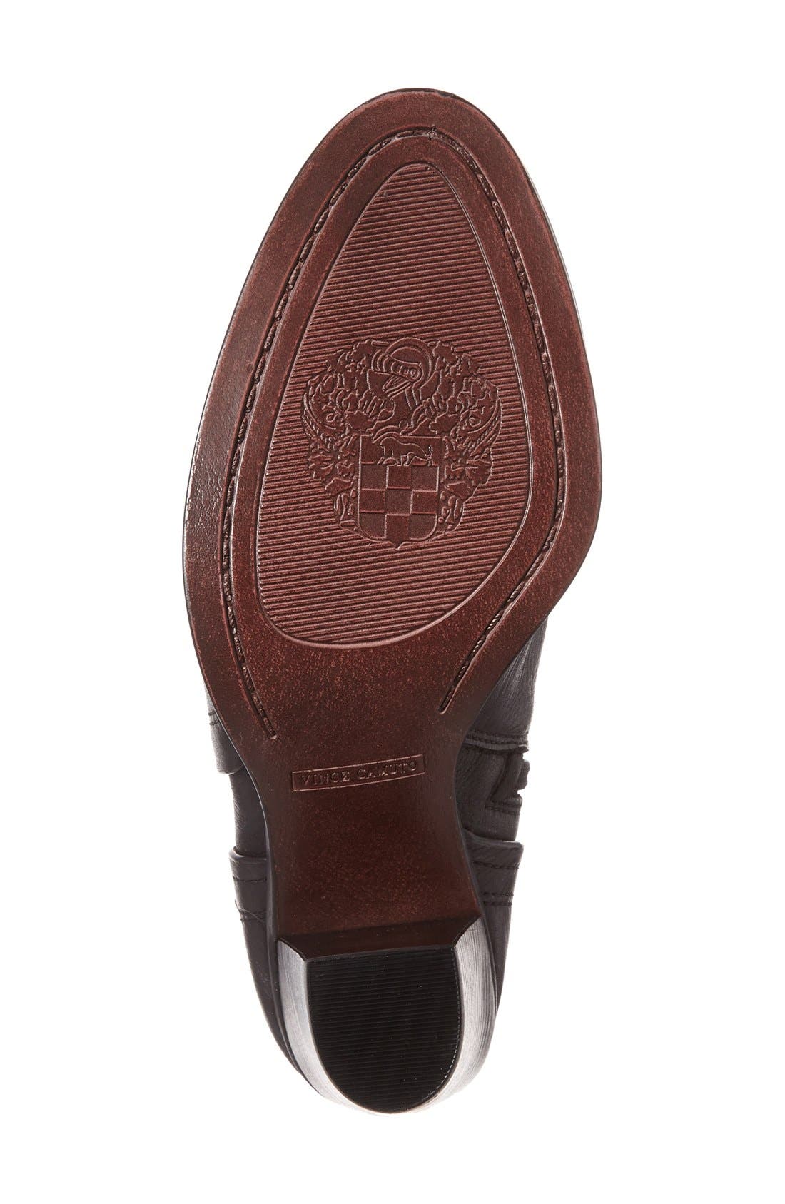'Faythe' Bootie, Alternate, color, BLACK LEATHER