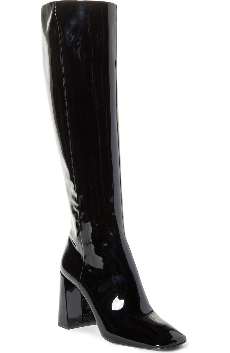 Prada Square Toe Knee High Boot, Main, color,