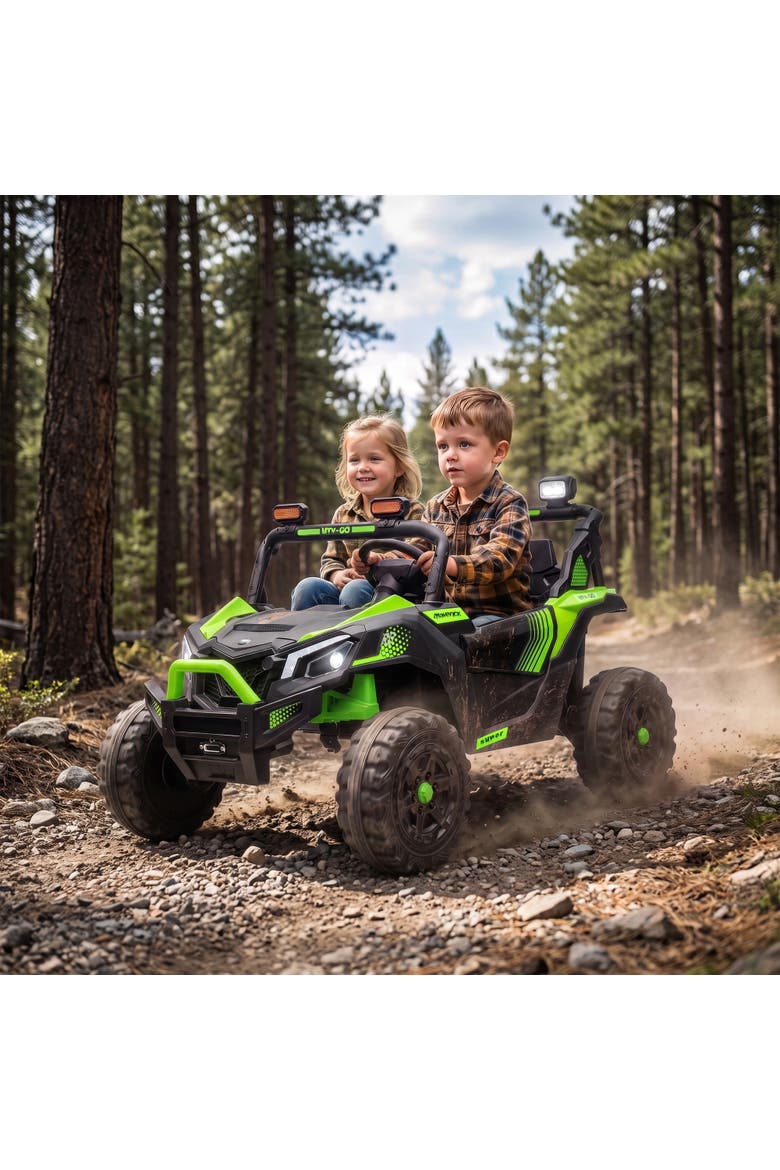 2-Seater Electric UTV Ride On Truck, Alternate, color, Green