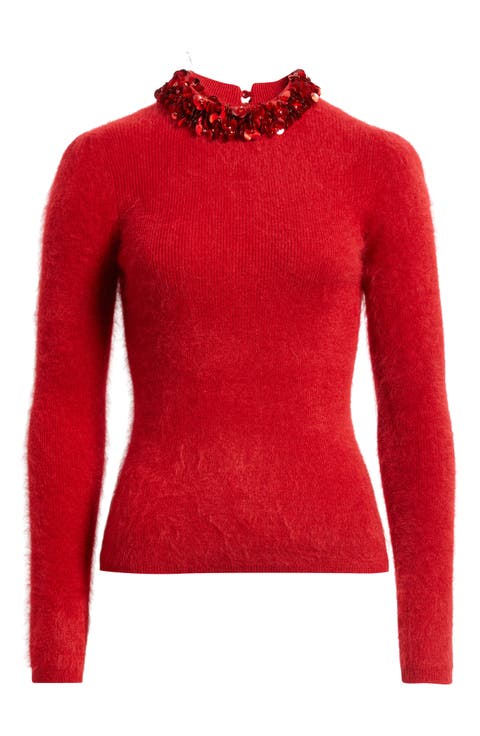 The Ling Jeweled Cashmere Sweater