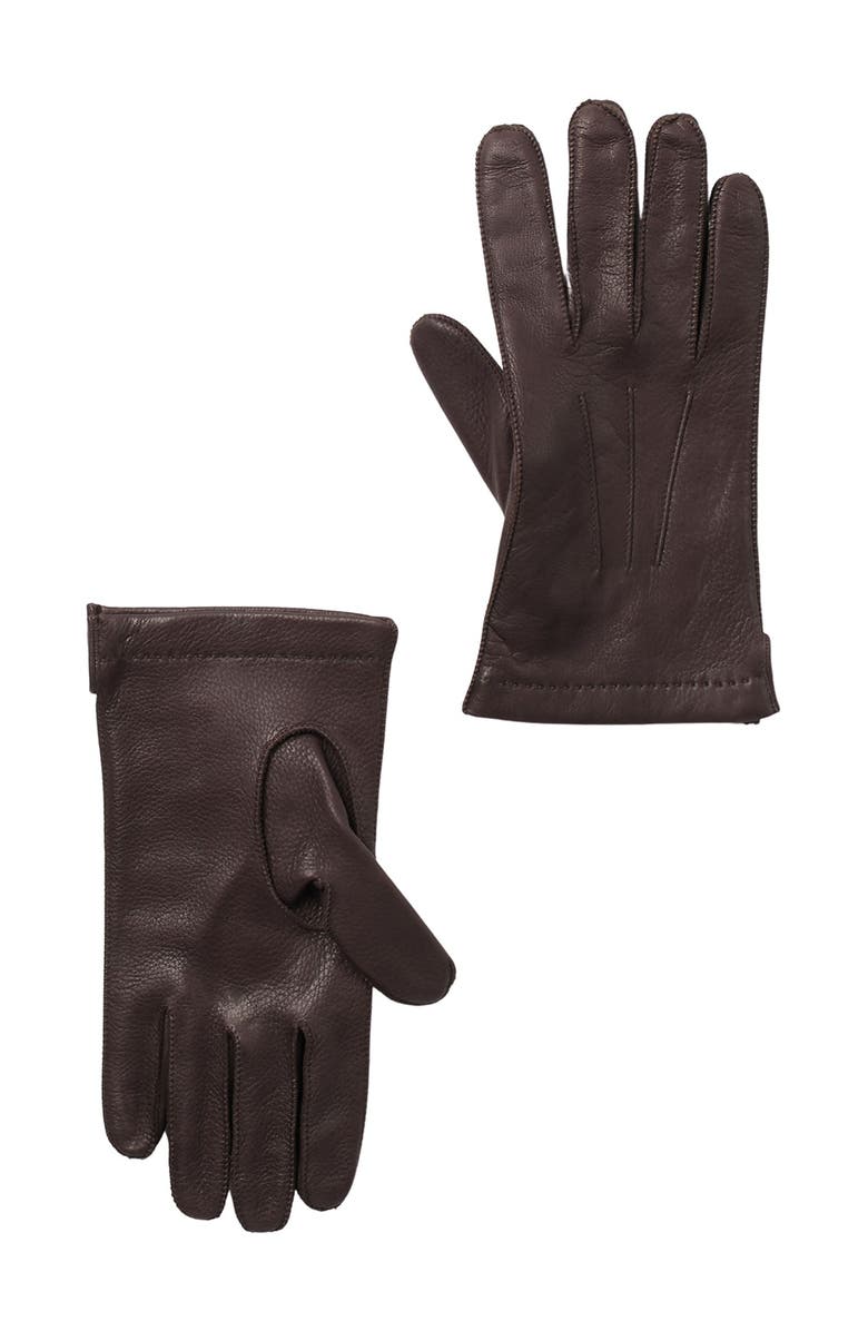 Portolano Deerskin Leather Gloves, Main, color, 