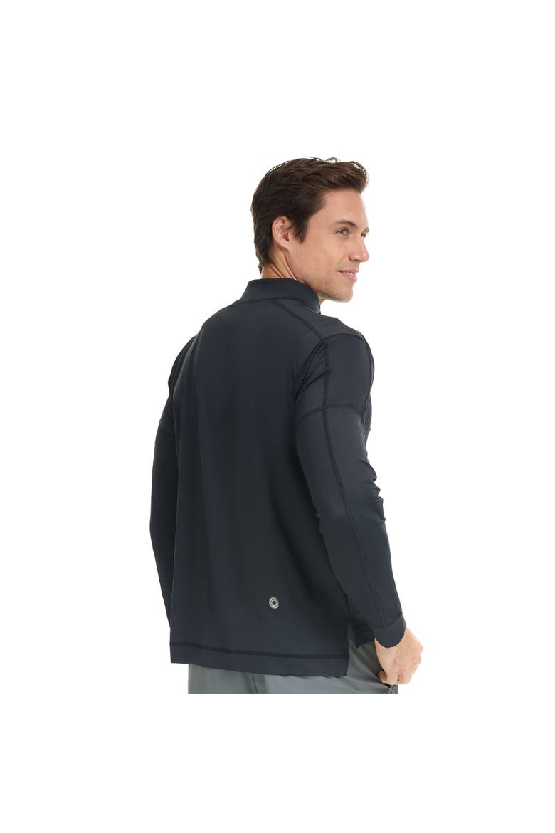 Men's Mock Zip Top, Alternate, color, Black